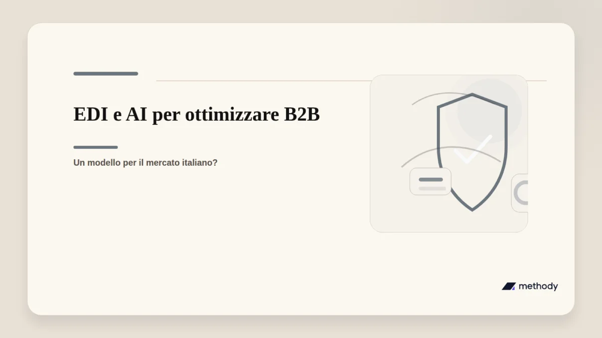 Immagine di un sistema di automazione con EDI e AI in contesto bancario