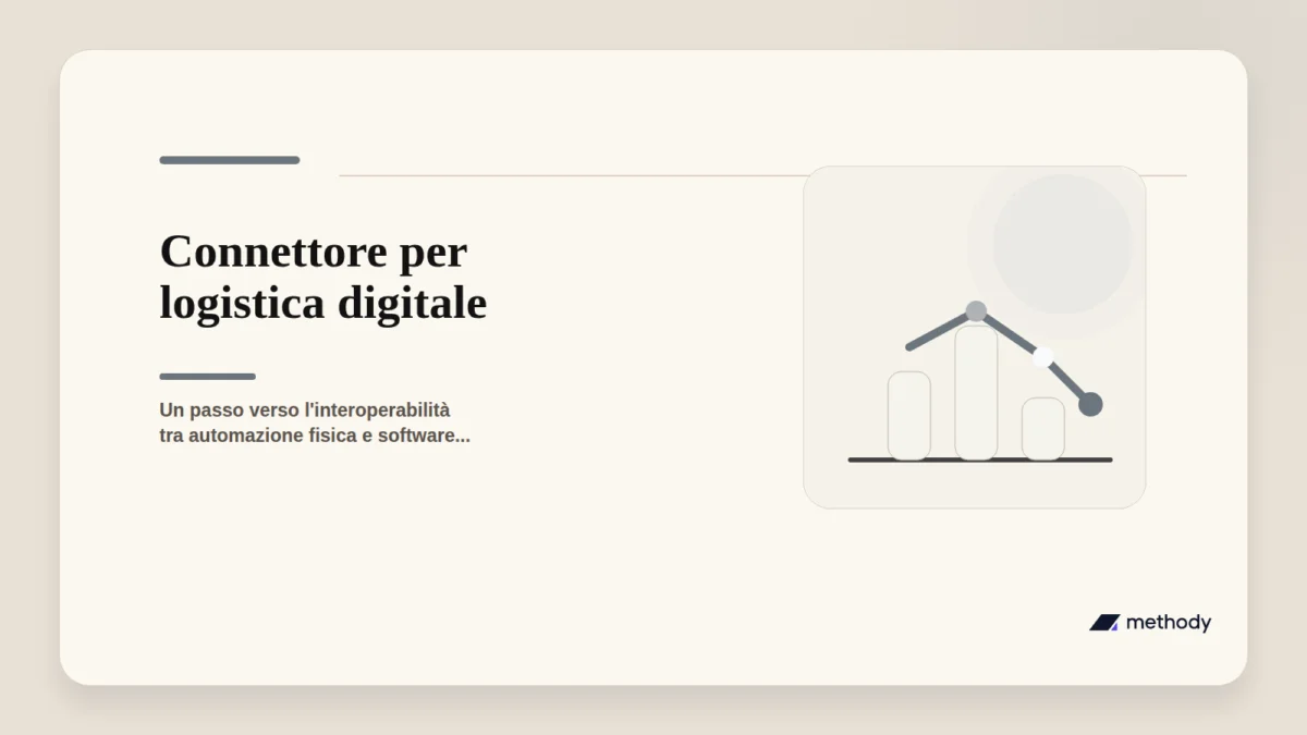 Schema di un magazzino automatizzato con collegamento a un sistema ERP
